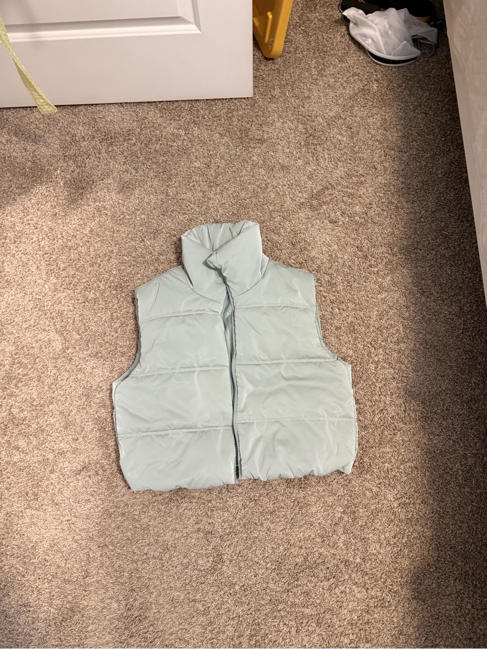 wild fable light sage puffer vest